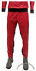 Bruno Red and Black Faux Leather 3-Stripe Wind Pants