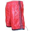 Bruno Red 3-Stripe Nylon Shorts