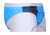 Bruno Blue/Black Shiny Plastic Nylon Underwear Shorts