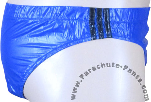 Bruno Blue Shiny Plastic Nylon Underwear Shorts