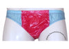 Bruno Red/Grey Shiny Plastic Nylon Underwear Shorts