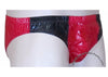 Bruno Red/Black Shiny Plastic Nylon Underwear Shorts