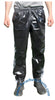 Bruno Black Shiny Nylon/Plastic 3-Stripe Wind Pants
