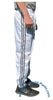 Bruno White Shiny Nylon 3-Stripe Wind Pants