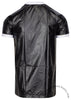 Bruno Black 3-Stripe Plastic Nylon T-Shirt