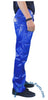 Countdown Blue Shiny Nylon 5-Button Jeans