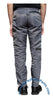 Bugle Boy Grey Vintage Nylon Parachute Pants with Black Zippers