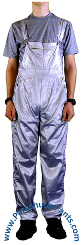 Countdown Light Grey Shiny Nylon Coveralls