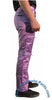 Countdown Purple Shiny Nylon Parachute Pants with Purple Zippers