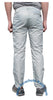 Countdown Grey Classic Nylon Parachute Pants with Grey Zippers