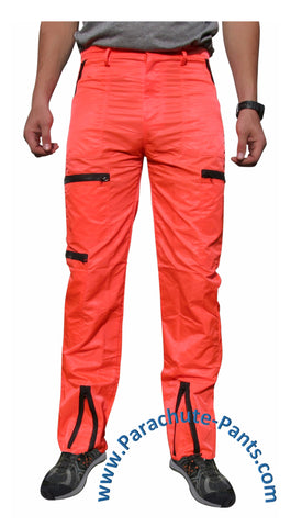 Countdown Classic Neon Red Classic Nylon Parachute Pants