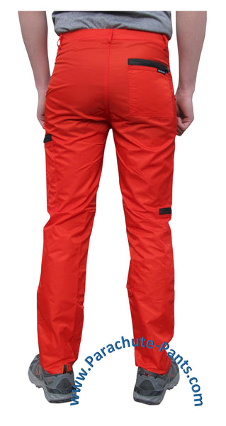 Countdown Blue Classic Nylon Parachute Pants with Blue