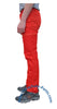 Countdown Red Classic Nylon Parachute Pants with Red Zippers