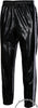 Bruno Black Shiny PVC Vinyl PU Plastic 3-Stripe Wind Pants