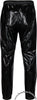 Bruno Black Shiny PVC Vinyl PU Plastic 3-Stripe Wind Pants