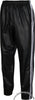 Bruno Black Faux Leather 3-Stripe Wind Pants