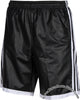 Bruno Black Faux Leather 3-Stripe Shorts