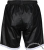 Bruno Black Faux Leather 3-Stripe Shorts