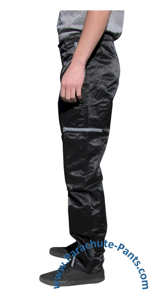 【BAON】[unisex] Harona banding rivet parachute nylon pants BAON】[unisex] Harona banding rivet parachute nylon pants
