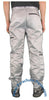 Panno D'Or Grey Nylon Parachute Pants with Black Zippers