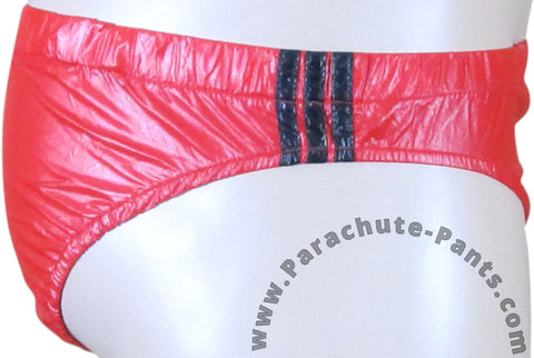 Bruno Red Shiny Plastic Nylon Underwear Shorts