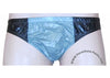 Bruno Grey/Black Shiny Plastic Nylon Underwear Shorts
