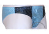 Bruno Grey/Black Shiny Plastic Nylon Underwear Shorts