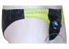 Bruno Black/Yellow Shiny Plastic Nylon Underwear Shorts