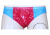 Bruno Red/Blue Shiny Plastic Nylon Underwear Shorts