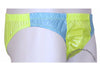 Bruno Yellow/Grey Shiny Plastic Nylon Underwear Shorts