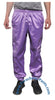 Bruno Purple Shiny Nylon 3-Stripe Wind Pants