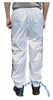 Bruno White Shiny Nylon 3-Stripe Wind Pants