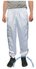 Bruno White Shiny Nylon 3-Stripe Wind Pants