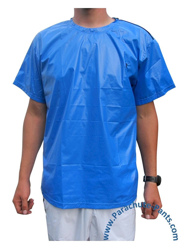 Bruno Solid Blue Nylon T-Shirt