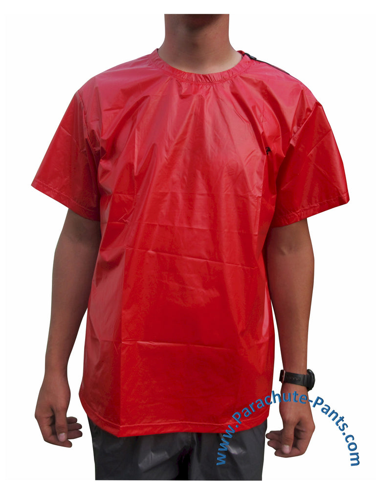 Bruno Solid Red Nylon T-Shirt
