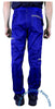 Hammer Time Blue Nylon Parachute Pants with Grey Zippers