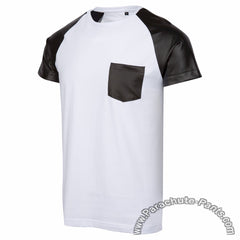Level 9 White Faux Leather T-Shirt