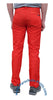 Countdown Red Classic Nylon Parachute Pants with Red Zippers