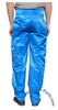 Panno D'Or Blue Nylon Parachute Pants with Grey Zippers